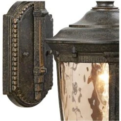 John Timberland Bellagio Vintage Outdoor Wall Light Fixtures Set Of 2 Veranda Bronze Downbridge 16 1/2" Champagne Hammered Glass For Post Exterior 10 John Timberland Bellagio Vintage Outdoor Wall Light Fixtures Set Of 2 Veranda Bronze Downbridge 16 1/2" Champagne Hammered Glass For Post Exterior -John Timberland GUEST 01474d57 788a 468b bea2 31f34527725a