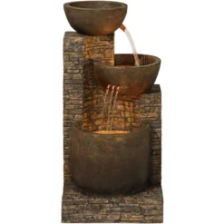 John Timberland Outdoor Floor Water Fountain Three Bowl Floor Cascade 35" For Yard Garden Lawn 11 John Timberland Outdoor Floor Water Fountain Three Bowl Floor Cascade 35" For Yard Garden Lawn -John Timberland GUEST 0423c6ab af9c 4015 9bc0 b0b66a9577dc