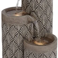 John Timberland Havara Rustic 3-Tier Cascading Columns Outdoor Floor Water Fountain With LED Light 26" For Yard Garden Patio Home Deck 10 John Timberland Havara Rustic 3-Tier Cascading Columns Outdoor Floor Water Fountain With LED Light 26" For Yard Garden Patio Home Deck -John Timberland GUEST 043c4c75 ebea 4b0a 95d8 12d013913b28