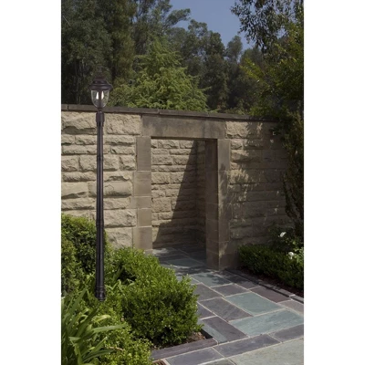 John Timberland Traditional Outdoor Post Light Bronze Cast Aluminum 19 1/2" Seedy Glass For Exterior Garden Yard Driveway 3 John Timberland Traditional Outdoor Post Light Bronze Cast Aluminum 19 1/2" Seedy Glass For Exterior Garden Yard Driveway - Image 3