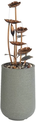 John Timberland Leonisis Rustic Cascading Leaves Outdoor Floor Water Fountain 38 1/2" For Yard Garden Patio Home Deck Lawn Porch House 7 John Timberland Leonisis Rustic Cascading Leaves Outdoor Floor Water Fountain 38 1/2" For Yard Garden Patio Home Deck Lawn Porch House - Image 7
