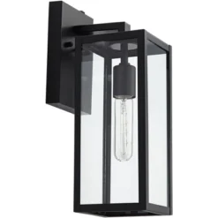 John Timberland Titan Modern Outdoor Wall Light Fixtures Set Of 2 Mystic Black Dusk To Dawn 14" Clear Glass For Post Exterior Barn Deck 10 John Timberland Titan Modern Outdoor Wall Light Fixtures Set Of 2 Mystic Black Dusk To Dawn 14" Clear Glass For Post Exterior Barn Deck -John Timberland GUEST 0d51de3c b967 47a4 9143 f9a056194391