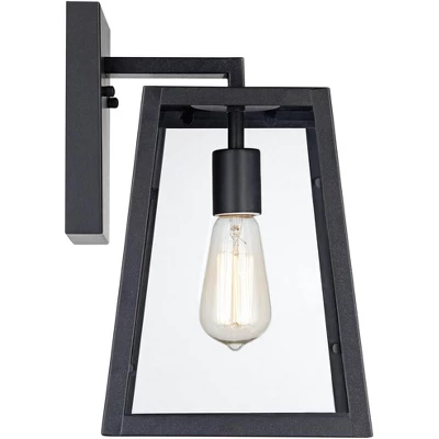 John Timberland Arrington Modern Outdoor Wall Lights Fixtures Set Of 4 Mystic Black 13" Clear Glass For Post Exterior Barn Deck House Porch Yard Patio 6 John Timberland Arrington Modern Outdoor Wall Lights Fixtures Set Of 4 Mystic Black 13" Clear Glass For Post Exterior Barn Deck House Porch Yard Patio - Image 6