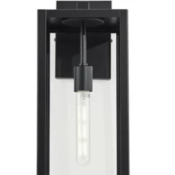 John Timberland Titan Modern Outdoor Wall Light Fixture Mystic Black 20" Clear Glass For Post Exterior Barn Deck House Porch Yard Patio Home Outside -John Timberland GUEST 150f51d2 fe56 4ae4 a730 0deedc2301c7