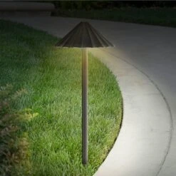 John Timberland Davenport Bronze Scalloped 3 Watt LED Landscape Path Light -John Timberland GUEST 19cf1ead 67e1 4696 8b93 988b03176bc7