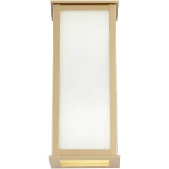 John Timberland Modern Outdoor Wall Light Fixture Warm Gold 12 3/4" Milky White Glass Shade For Exterior Barn Deck House Porch Yard Patio Outside Home -John Timberland GUEST 1aab5830 059a 44b7 b3be dd1e183c72de
