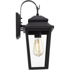 John Timberland Bellis Verde Rustic Outdoor Wall Light Fixture Texturized Black 15 1/4" Clear Glass For Post Exterior Barn Deck House Porch Yard Home -John Timberland GUEST 218cc4ac 67d7 42d4 a9c1 3f675a3025f1