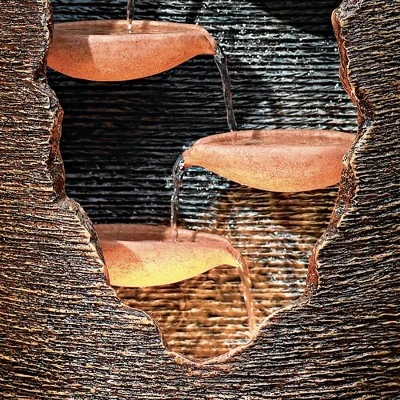 John Timberland Seven Cascade Rustic Outdoor Floor Water Fountain With LED Light 35" For Yard Garden Patio Home Deck Porch House Exterior Balcony 3 John Timberland Seven Cascade Rustic Outdoor Floor Water Fountain With LED Light 35" For Yard Garden Patio Home Deck Porch House Exterior Balcony - Image 3