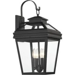 John Timberland Stratton Street Mission Outdoor Wall Light Fixture Textured Black Lantern 22" Clear Glass For Post Exterior Barn Deck House Porch Yard 10 John Timberland Stratton Street Mission Outdoor Wall Light Fixture Textured Black Lantern 22" Clear Glass For Post Exterior Barn Deck House Porch Yard -John Timberland GUEST 263785bd 62d6 4418 b733 382c5309978b