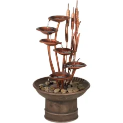 John Timberland Water Lilies And Cat Tails Rustic Cascading Outdoor Floor Water Fountain 33" For Yard Garden Patio Home Deck Porch House Exterior Roof 11 John Timberland Water Lilies And Cat Tails Rustic Cascading Outdoor Floor Water Fountain 33" For Yard Garden Patio Home Deck Porch House Exterior Roof -John Timberland GUEST 285350a5 164c 4606 aa13 2760efdec96d