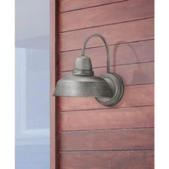 John Timberland Rustic Industrial Farmhouse Outdoor Barn Light Fixture Galvanized Gooseneck Arm 13" For Exterior Barn Deck House Porch Yard Patio Roof -John Timberland GUEST 288d4d43 95da 4a30 98ec 32471b92069f