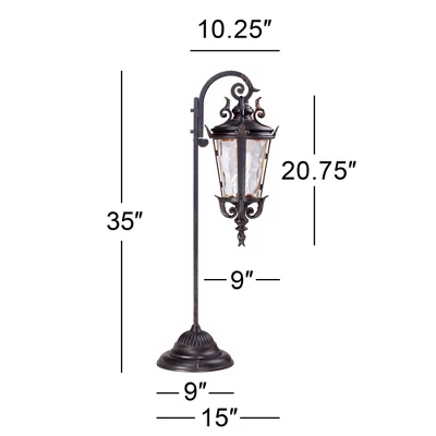 John Timberland Casa Marseille™ 35"H Bronze LED Path Lights Set Of 2 6 John Timberland Casa Marseille™ 35"H Bronze LED Path Lights Set Of 2 - Image 6