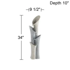 John Timberland Bell Modern Zen 4 Tier Cascading Outdoor Floor Water Fountain 34" For Yard Garden Patio Home Deck Porch House Exterior Balcony Roof 11 John Timberland Bell Modern Zen 4 Tier Cascading Outdoor Floor Water Fountain 34" For Yard Garden Patio Home Deck Porch House Exterior Balcony Roof -John Timberland GUEST 2ba94f0a 5d05 453e a516 425637276043