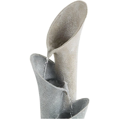 John Timberland Bell Modern Zen 4 Tier Cascading Outdoor Floor Water Fountain 34" For Yard Garden Patio Home Deck Porch House Exterior Balcony Roof 3 John Timberland Bell Modern Zen 4 Tier Cascading Outdoor Floor Water Fountain 34" For Yard Garden Patio Home Deck Porch House Exterior Balcony Roof - Image 3