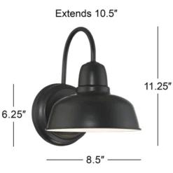 John Timberland Urban Barn Rustic Industrial Farmhouse Outdoor Wall Light Fixture Black Gooseneck Arm 11 1/4" For Post Exterior Barn Deck House Porch 11 John Timberland Urban Barn Rustic Industrial Farmhouse Outdoor Wall Light Fixture Black Gooseneck Arm 11 1/4" For Post Exterior Barn Deck House Porch -John Timberland GUEST 31edfe0d 30ba 4b63 99d1 ee2ba69c265b