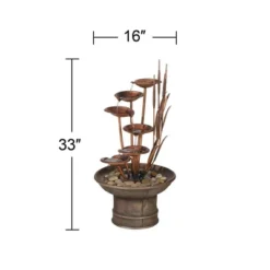 John Timberland Water Lilies And Cat Tails Rustic Cascading Outdoor Floor Water Fountain 33" For Yard Garden Patio Home Deck Porch House Exterior Roof 12 John Timberland Water Lilies And Cat Tails Rustic Cascading Outdoor Floor Water Fountain 33" For Yard Garden Patio Home Deck Porch House Exterior Roof -John Timberland GUEST 370ac0a9 eedc 4a9c b66e 68dde07c372f