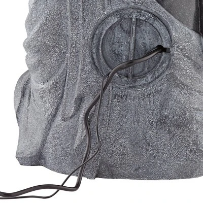 John Timberland Sitting Buddha Zen Outdoor Water Fountain With LED Light 28" For Yard Garden Patio Deck Porch House Exterior Balcony Meditation 6 John Timberland Sitting Buddha Zen Outdoor Water Fountain With LED Light 28" For Yard Garden Patio Deck Porch House Exterior Balcony Meditation - Image 6