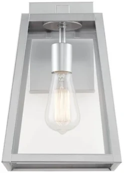 John Timberland Arrington Modern Outdoor Wall Light Fixture Silver Steel 13" Clear Glass For Post Exterior Barn Deck House Porch Yard Posts Patio Home 9 John Timberland Arrington Modern Outdoor Wall Light Fixture Silver Steel 13" Clear Glass For Post Exterior Barn Deck House Porch Yard Posts Patio Home -John Timberland GUEST 3c9d6413 ae76 41ae 8198 70b9142ae534 1