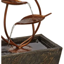 John Timberland Ashton Curved Leaves Modern Cascading Outdoor Floor Water Fountain 41" For Yard Garden Patio Home Deck Porch House Exterior Balcony 9 John Timberland Ashton Curved Leaves Modern Cascading Outdoor Floor Water Fountain 41" For Yard Garden Patio Home Deck Porch House Exterior Balcony -John Timberland GUEST 4166ce58 5051 4240 8d14 1e5db8473e20