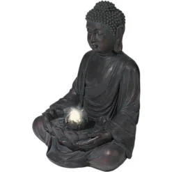 John Timberland Meditating Buddha Zen Bubbler Outdoor Water Fountain With LED Light 24" For Yard Garden Patio Home Deck Porch House Meditation Decor 9 John Timberland Meditating Buddha Zen Bubbler Outdoor Water Fountain With LED Light 24" For Yard Garden Patio Home Deck Porch House Meditation Decor -John Timberland GUEST 4294258b aa5d 414b 90ad 03c056744664
