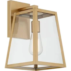 John Timberland Arrington Modern Outdoor Wall Light Fixture Soft Gold Metal 13" Clear Glass For Post Exterior Barn Deck House Porch Yard Posts Patio -John Timberland GUEST 47774164 b41d 4d7e b34b 79063044490d