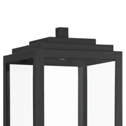 John Timberland Titan Modern Outdoor Post Light Mystic Black 21 3/4" Clear Glass Panels For Exterior Barn Deck House Porch Yard Patio Home Outside -John Timberland GUEST 48e3fd46 6afe 4ef0 b2a3 00099c77a2bd