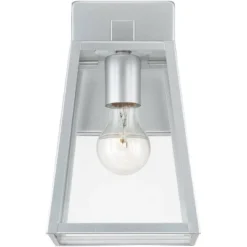 John Timberland Arrington Modern Outdoor Wall Light Fixture Silver Steel 10 3/4" Clear Glass For Post Exterior Barn Deck House Porch Yard Posts Patio 8 John Timberland Arrington Modern Outdoor Wall Light Fixture Silver Steel 10 3/4" Clear Glass For Post Exterior Barn Deck House Porch Yard Posts Patio -John Timberland GUEST 4f4253c3 f57b 4dc6 be66 9710ab997df9