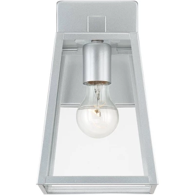 John Timberland Arrington Modern Outdoor Wall Light Fixture Silver Steel 10 3/4" Clear Glass For Post Exterior Barn Deck House Porch Yard Posts Patio 3 John Timberland Arrington Modern Outdoor Wall Light Fixture Silver Steel 10 3/4" Clear Glass For Post Exterior Barn Deck House Porch Yard Posts Patio - Image 3