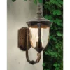 John Timberland Bellagio Vintage Rustic Outdoor Wall Light Fixture Veranda Bronze Upbridge 16 1/2" Champagne Glass For Post Exterior Barn Deck House