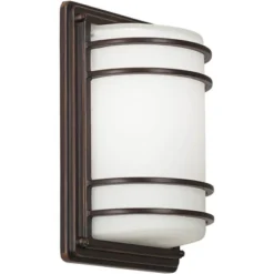 John Timberland Habitat Modern Outdoor Wall Light Fixtures Set Of 2 Rubbed Bronze 11" Opal Glass For Post Exterior Barn Deck House Porch Yard Patio -John Timberland GUEST 50b41648 13a5 42a6 9256 49e252625e5b