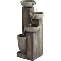 John Timberland Four Tier Rustic Cascading Outdoor Floor Water Fountain With LED Light 40 1/2" For Yard Garden Patio Home Deck Porch House Roof 15 John Timberland Four Tier Rustic Cascading Outdoor Floor Water Fountain With LED Light 40 1/2" For Yard Garden Patio Home Deck Porch House Roof -John Timberland GUEST 5627c763 c71e 4d7a a66d b11290d04577