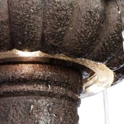 John Timberland Italian Style 3 Tier Outdoor Floor Water Fountain With Light LED 43" High Gray Faux Stone Garden Patio Backyard -John Timberland GUEST 5646ed47 eb31 4f28 887b 0b4d4bedb15e