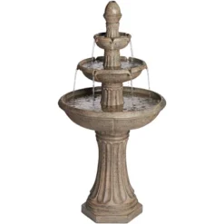 John Timberland Farron Rustic 3 Tier Basin Outdoor Floor Water Fountain With LED Light 46" For Yard Garden Patio Home Deck Porch Exterior Balcony Roof 14 John Timberland Farron Rustic 3 Tier Basin Outdoor Floor Water Fountain With LED Light 46" For Yard Garden Patio Home Deck Porch Exterior Balcony Roof -John Timberland GUEST 576a4c65 1b0b 4c43 9bc0 55ef8fca6c26