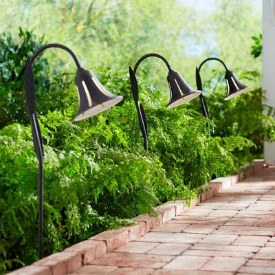 John Timberland Tulip 27" High Dark Rust LED Landscape Lights Set Of 2 6 John Timberland Tulip 27" High Dark Rust LED Landscape Lights Set Of 2 - Image 6