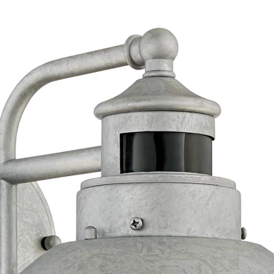 John Timberland Modern Industrial Outdoor Barn Lights Set Of 2 Metal Dusk To Dawn Motion Sensor Gooseneck 9" Clear Glass Exterior 2 John Timberland Modern Industrial Outdoor Barn Lights Set Of 2 Metal Dusk To Dawn Motion Sensor Gooseneck 9" Clear Glass Exterior - Image 2