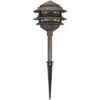 John Timberland Pagoda Bronze 10-Piece Outdoor LED Landscape Lighting Set