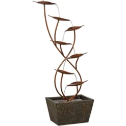 John Timberland Ashton Curved Leaves Modern Cascading Outdoor Floor Water Fountain 41" For Yard Garden Patio Home Deck Porch House Exterior Balcony 10 John Timberland Ashton Curved Leaves Modern Cascading Outdoor Floor Water Fountain 41" For Yard Garden Patio Home Deck Porch House Exterior Balcony -John Timberland GUEST 658d7d8e 697a 4937 9e39 e1018e244f95