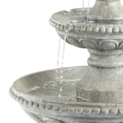 John Timberland Pineapple Modern 3 Tier Cascading Outdoor Floor Water Fountain 44" For Yard Garden Patio Home Deck Porch House Exterior Balcony Roof 3 John Timberland Pineapple Modern 3 Tier Cascading Outdoor Floor Water Fountain 44" For Yard Garden Patio Home Deck Porch House Exterior Balcony Roof - Image 3