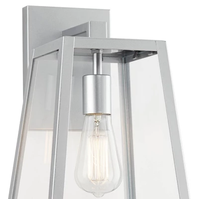 John Timberland Arrington Modern Outdoor Wall Light Fixture Silver Steel 13" Clear Glass For Post Exterior Barn Deck House Porch Yard Posts Patio Home 2 John Timberland Arrington Modern Outdoor Wall Light Fixture Silver Steel 13" Clear Glass For Post Exterior Barn Deck House Porch Yard Posts Patio Home - Image 2