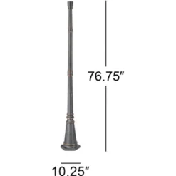 John Timberland Hepworth Vintage Rustic Outdoor Post Light And Cap Base Veranda Bronze 76 3/4" For Post Exterior Barn Deck House Porch Yard Patio Home -John Timberland GUEST 69f00ce2 6f88 4b39 8ed0 83a74216f5b1