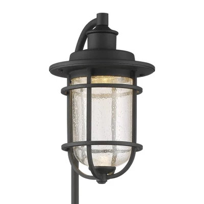 John Timberland Markham 26 1/2" High Textured Black LED Path Lights Set Of 2 1 John Timberland Markham 26 1/2" High Textured Black LED Path Lights Set Of 2