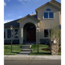 John Timberland Casa Marseille Vintage Outdoor Post Light Veranda Bronze Ornate Scroll 20 1/2" Champagne Hammered Glass For Exterior Desk House Porch -John Timberland GUEST 6bd38d08 d747 4618 9cf7 c8a99b8d58b2