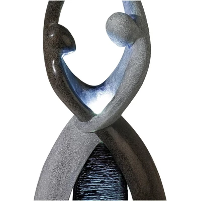 John Timberland Dancing Couple Modern Outdoor Floor Water Fountain With LED Light 57" For Yard Garden Patio Home Deck Porch Exterior Balcony Roof 2 John Timberland Dancing Couple Modern Outdoor Floor Water Fountain With LED Light 57" For Yard Garden Patio Home Deck Porch Exterior Balcony Roof - Image 2