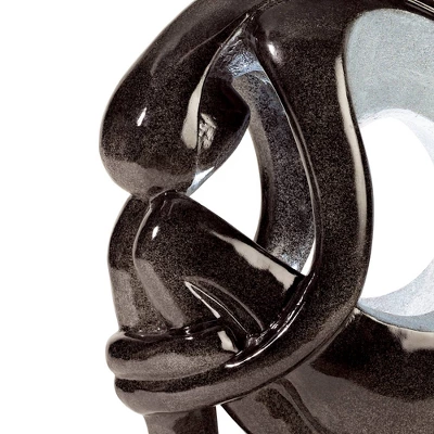 John Timberland Graceful Form Modern Zen Bubbler Curled Female Outdoor Floor Water Fountain With LED Light 43" For Yard Garden Patio Home Deck Porch 2 John Timberland Graceful Form Modern Zen Bubbler Curled Female Outdoor Floor Water Fountain With LED Light 43" For Yard Garden Patio Home Deck Porch - Image 2