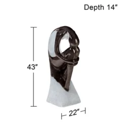 John Timberland Graceful Form Modern Zen Bubbler Curled Female Outdoor Floor Water Fountain With LED Light 43" For Yard Garden Patio Home Deck Porch 14 John Timberland Graceful Form Modern Zen Bubbler Curled Female Outdoor Floor Water Fountain With LED Light 43" For Yard Garden Patio Home Deck Porch -John Timberland GUEST 70bb7858 fb26 4bfd a2de 0288f375eb77