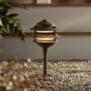 John Timberland Three-Tier Pagoda 11" High Bronze LED Landscape Path Light
