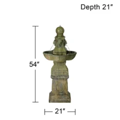 John Timberland Tuscan Garden Pedestal Rustic Bubbler Outdoor Floor Water Fountain 54" For Yard Garden Patio Home Deck Porch House Exterior Balcony 8 John Timberland Tuscan Garden Pedestal Rustic Bubbler Outdoor Floor Water Fountain 54" For Yard Garden Patio Home Deck Porch House Exterior Balcony -John Timberland GUEST 782d8f10 5f21 491c a878 38cfa126b69b