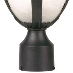 John Timberland Casa Sorrento Rustic Outdoor Post Light Pier Mount Fixture Black 16 3/4" Marbleized Glass For Exterior Barn Deck House Porch Yard Home -John Timberland GUEST 79187e62 e043 4314 b7f6 624d99007b54