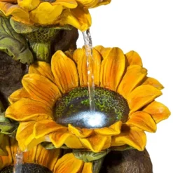 John Timberland Garden Fairy With Sunflowers Modern Cascading Outdoor Floor Water Fountain With LED Light 26" For Yard Garden Patio Home Deck Porch 12 John Timberland Garden Fairy With Sunflowers Modern Cascading Outdoor Floor Water Fountain With LED Light 26" For Yard Garden Patio Home Deck Porch -John Timberland GUEST 7f926430 2177 4fb5 b7e9 7a9e407323b0
