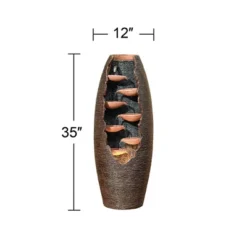 John Timberland Seven Cascade Rustic Outdoor Floor Water Fountain With LED Light 35" For Yard Garden Patio Home Deck Porch House Exterior Balcony 9 John Timberland Seven Cascade Rustic Outdoor Floor Water Fountain With LED Light 35" For Yard Garden Patio Home Deck Porch House Exterior Balcony -John Timberland GUEST 81575a34 98b6 458b 9187 fe88dc9b3610